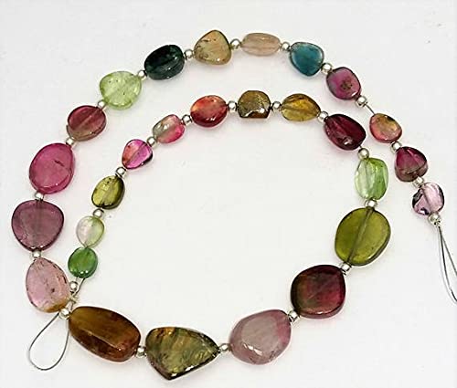 Tourmaline multicolore en tranches pour création de bijoux uniques [E1292]