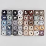 40 Couleurs Taille 8 Double coton à long agrafe égyptien Mercerized Pearl Fil 5 Grams Ball Rainbow Color Broderie Fil pour Crochet Hardanger Cross Stitch Brodery main (40F)