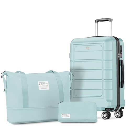 SHOWKOO G-Series Luggage Sets 3pcs, 100% PC Durable Hardshell Suitcase by SHOWKOO - Used condition - CA$78.55