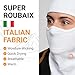 GearTOP White Ski Mask Balaclava Winter Face Mask for Men and Women - Super Roubaix Quick Dry Fabric for Skiing, Snowboard, Motorcycle, Skimask, Pasamontañas para el Frio