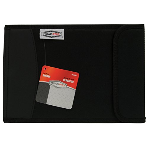 RoadPro LB-002BK Black Log Book Binder with Slide Rule