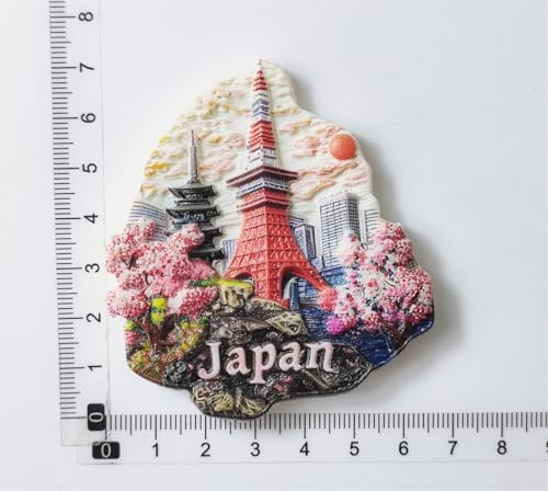 Imán Decorativo Tokyo Tower Japón 3D en Resina miniatura 6