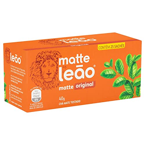 Chá Mate Original - Matte Leão 40g C/5 Caixas - 125 Sachês