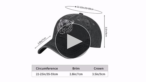 HHNLB Animal Tiger Hat for Men Women, Cool Wild Animal