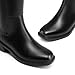 DREAM PAIRS Women's Knee High Boots Square Toe Low Block Heel Casual Comfort Riding Long Boots with Side Zipper,Size 8,Black,DWUMKB2530
