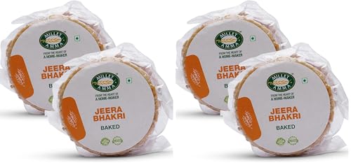 Image of Millet Amma Baked Jeera Bhakhri - 360 Gms | (Pack of 4 - Each 180 Gms) | Ready to Eat | Best Choice for Snack Time, Parties & Events | Healthy Traditional Gujarati Snacks..