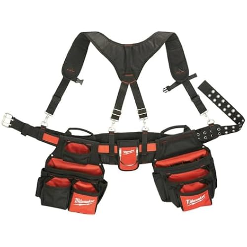 Milwaukee 48-22-8120 Contractor Work Belt with Suspension Rig