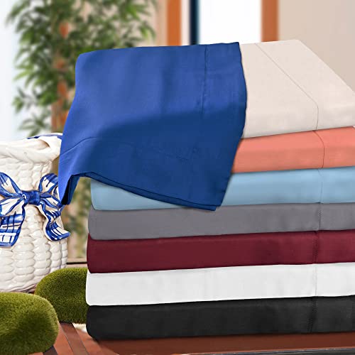 Superior 300 Thread Count King/California King Duvet Cover Set, 100% Modal From Beech, Solid, Black #TOP3