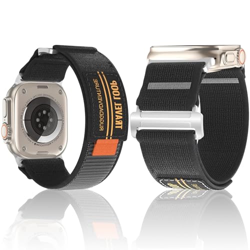 Nylon Correa Compatible con Apple Watch 41mm 40mm 38mm, Pulsera Separate Nylon Suave Velcro Ajustables Deportivo Correas para iWatch Series 9 8 7 SE 6 5 4 3 2 1