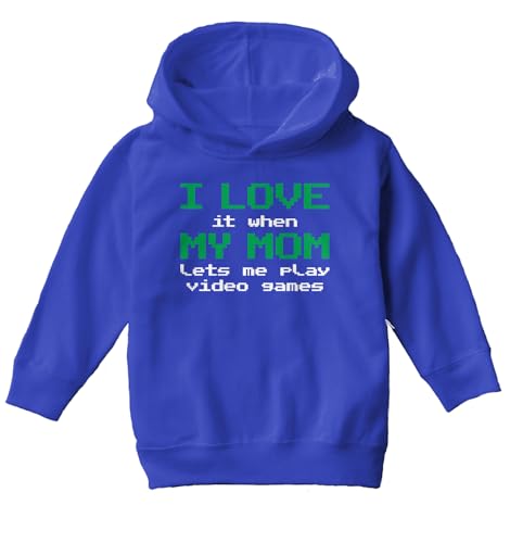 Haase Unlimited I Love When Mom Lets Me Play Video Games Toddler/Youth Fleece Hoodie