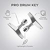 Trifletopia 2PCS Drum Key - Drum Tuning Key - Quadrilateral Drum Tuner Key - Acoustic & Electric Drum Kit Tool - Chrome Alloy - With Drill Bit Adapter (Silver) #2