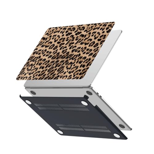 Protector MacBook Pro 16 A2141 para evitar arañazos con funda rígida de leopardo