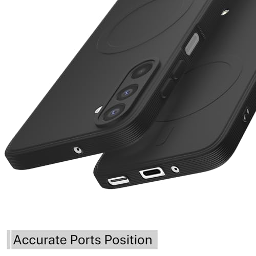 Image of Pikkme Back Cover for Samsung Galaxy M17 5G / A17 5G / F17 5G Soft Matte Silicone Mag-Safe Design (Mag-Safe Not Support) Camera Protection | Slim Fit Bumper Cover (Black)