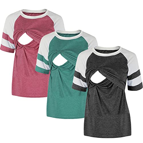 Image of LAVIQK Women's Maternity Nursing Top Breastfeeding Tank Tee Shirt