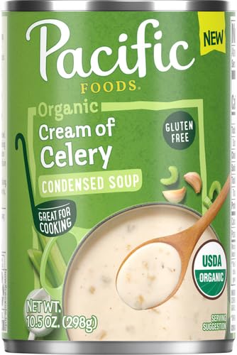 Image of Pacific Foods, Soup Condensed Cream Of Celery Organic, 10.5 Ounce (Pack of 2)