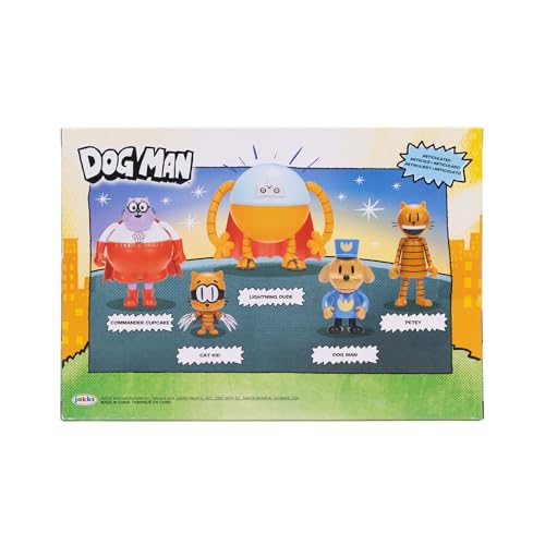 Multipack Dog Man de figuras articuladas para fans de los cómics 7