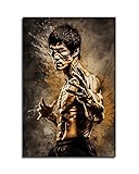 Bruce Kung Fu Posters for Wall Art Decor – High Resolution Prints on Canvas – Perfect for Adding Style to Your Living Space – Available in Framed or Unframed Options. (Unframe-4,12x18 inch)