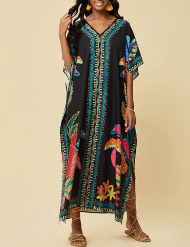 Bsubseach Kaftan Cover Ups for Swimwear Women Plus Size Caftan Dress Beach Coverup Summer Loungewear4