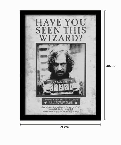 Regalo de Harry Potter cuadro enmarcado multicolor de 30 x 40 cm 3