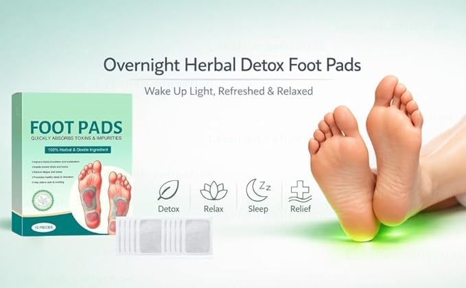 Image of Foot Patches - Stress Relief Detox Patch with Ginger, Lymphatic Drainage And Toxin Cleansing Pads - Deep Sleep Support Foot Pads for Men And Women, Toxin Removal with Vinegar and Acupoint Micro-Massage Technology (2)