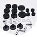 CashBeat 23 Pcs Cymbal Replacement Accessories Set, Includes Cymbal Felts, Hi-Hat Clutch Felt, Cymbal Sleeves with Base, Wing Nuts, Washers & Drum Key, Essential Hardware for Drum Kit Maintenance