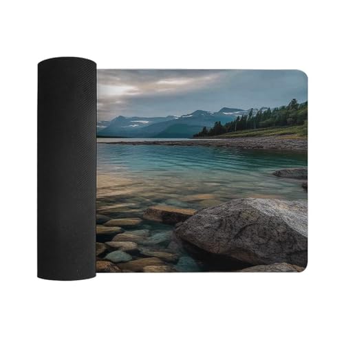 Glacier National Park Desk Pad con base de goma antideslizante miniatura 3