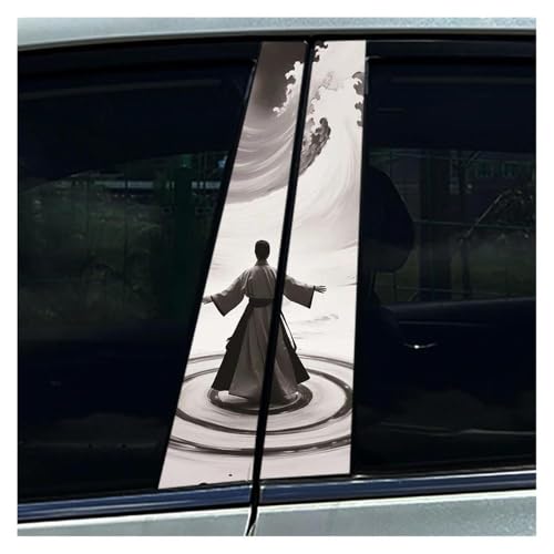 Autocollants voiture graffitis couverture pilier B et stickers rayures dessin animé