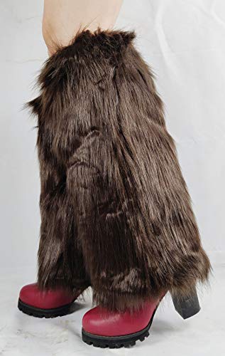 Women Girls Long Leg Warmers Winter Fashion Knee High Thick Socks For Boots (Coffee, 40Cm) #TOP5