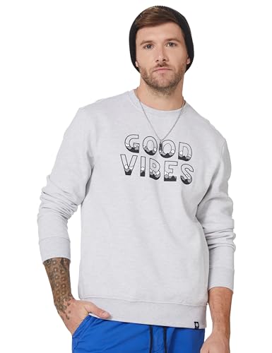 Image of Amazon Brand - Symbol Men Cotton Rich Light Weight Crew Neck Sweatshirt (Regular Fit)