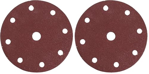 Makita P-31930 - Disco de Lija Perforado con Velcro, 150 mm, K80 (Paquete de 2)