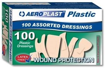 Extra Strong Plastic Assorted Plasters - Waterproof (Box Of 100 Plasters) - be fully prepared for an incident at home or at work