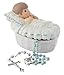 Precious Moments, Baptized In His Name Resin Box With Rosary, For Boy, 153407