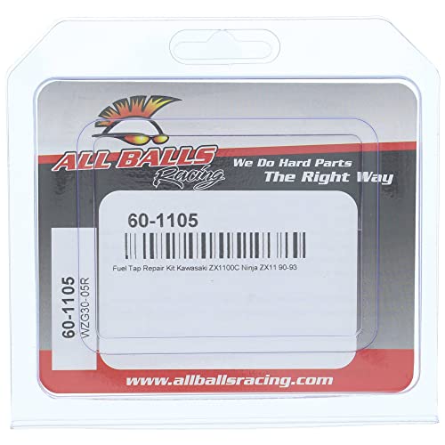 Image of All Balls Racing 60-1105 Fuel Tap Repair Kit Compatible With /Replacement For Kawasaki ZX 11 Ninja (ZX 1100C) 1990-1993