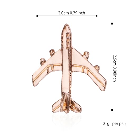 Image of Airplane Brooch Pin Plane Small Cute Aircraft Brooch Lapel Pins Collar Badge for Backpack Shirt Bag Accessories