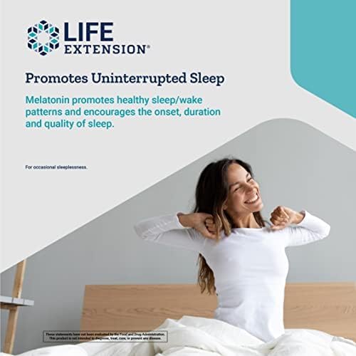 Miniatura 5 de Life Extension Melatonina IRXR - Melatonina de liberación inmediata y prolongada - 7 horas de apoyo - para sueño ininterrumpido, permanecer dormido