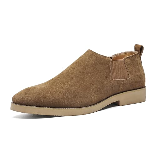 Men's Chelsea Boots Lightweight Casual Chukka Ankle Boots Classic Elastic Dress Shoes for Men