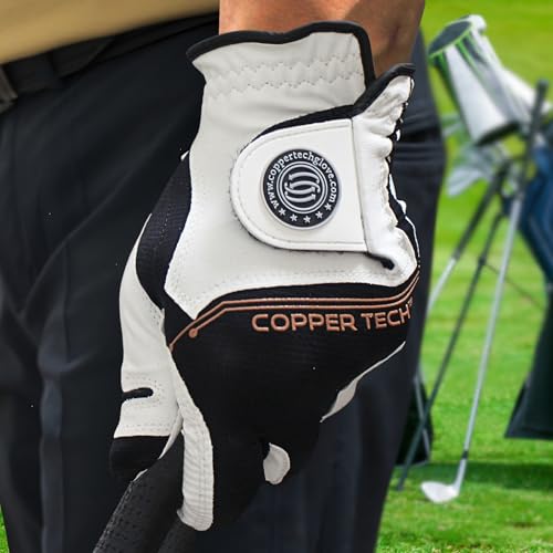 Copper Tech DE-YDJS-0319-4547 Men'S Golf Gloves (2 Pack) - Crafted With 100% Aaa Synthetic Leather thumb #5