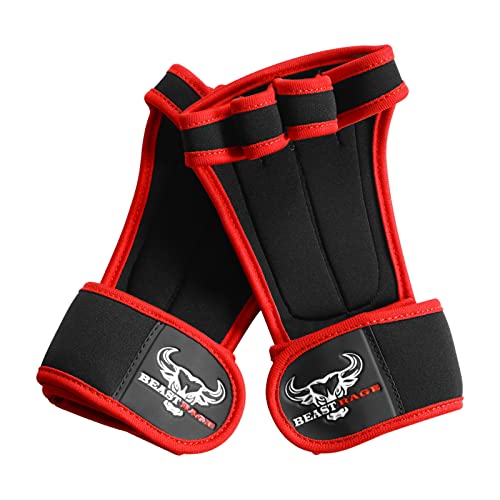 Guantes de entrenamiento Gimnasio Guantes de levantamiento de pesas Hombres Mujeres Antideslizante Acolchado Mango de Palma Culturismo Entrenamiento de levantamiento de pesas Barra