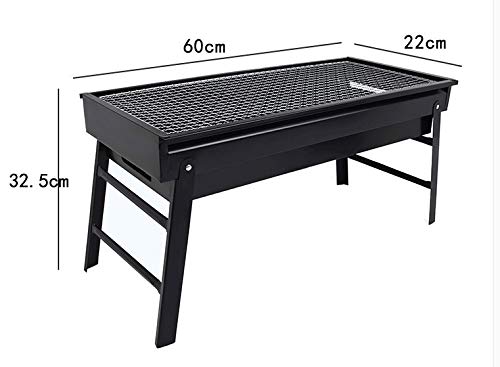 QGKYXT Charcoal Grill Barbecue Portable BBQ Stainless Steel Folding BBQ Grill Camping Grill - Image 3