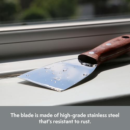 Axus Decor S-Fill (Grey Series) Stainless Steel Flexible Filling Knife, Filler - Putty Knife for Professional & DIY Projects - Anti Rust Blade and Ergonomic Aleetwood Handle - 1.5 Inch/ 38mm 4 Axus Decor S-Fill (Grey Series) Stainless Steel Flexible Filling Knife, Filler - Putty Knife for Professional & DIY Projects - Anti Rust Blade and Ergonomic Aleetwood Handle - 1.5 Inch/ 38mm - Image 4