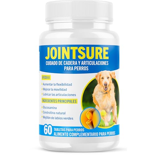 JOINTSURE condroprotector Perros| 60 Comprimidos | con mejillón de Labio Verde, glucosamina...