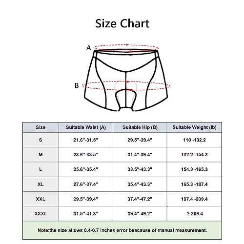 Meicynhoger Shorts de ciclismo acolchoados masculinos, respiráveis de secagem rápida e leve MTB, Azu
