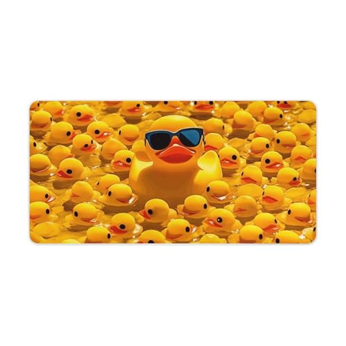 Yellow Ducky Desk Pad Protector Large Waterproof Desk Mat