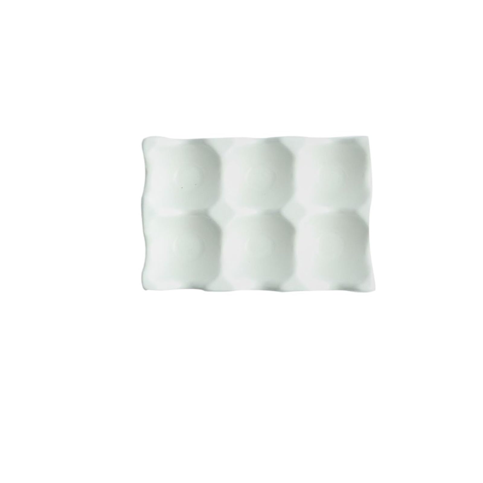 Porcelain Kitchen Ceramic Boiled Egg Holder Eggs Tray Stand Storage Rack