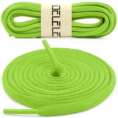 Image of DELELE 2Pair Oval Shoes laces 42 Colors Half Round 1 /4 inchAthletic ShoeLaces for Sport /Running Shoes Shoe Strings