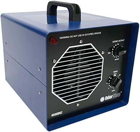 OdorStop OS4500UV2 Professional Grade Ozone Generator/UV Air Purifier for Areas of 4500 Square Feet+, For Deodorizing and Purifying Large Spaces Such as Commercial Properties and Gyms