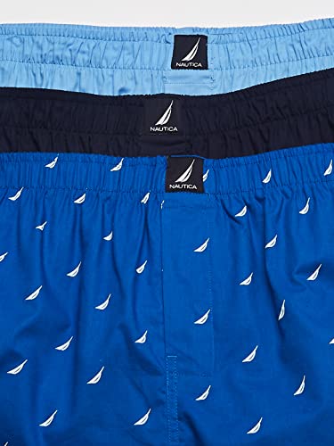 Nautica M72399-428-S Men'S Cotton Woven 3-Pack Boxers thumb #1