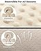 TinlyFinly Infant Car Seat Insert with Extra Cushion for Preemie to Toddler, Reversible Newborn Carseat Insert for Baby Head Body Support, Fits for Stroller, Baby Swing, Bouncer - Dots, Beige