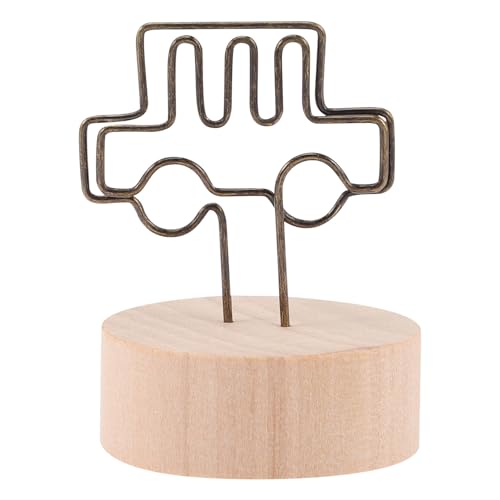 DECHOUS 12個 と鉄製ベースのカードクリップスタンド メモホルダー 名刺や写真立てに対応 ホームパーティーやオフィスのデスク周り装飾に