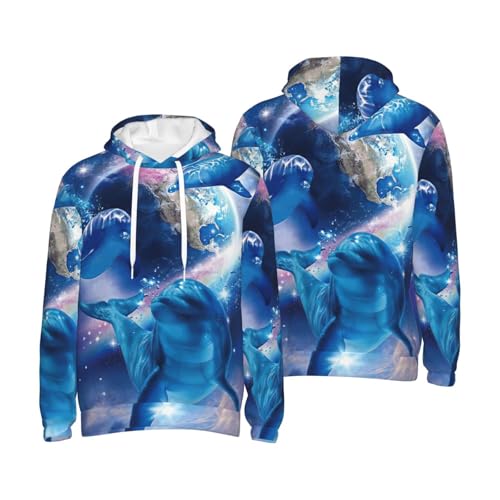 Sweat à capuche Olphins In Space EdWal pour homme en polyester - 7